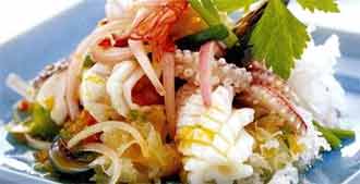 Thai seafood salad yum tala